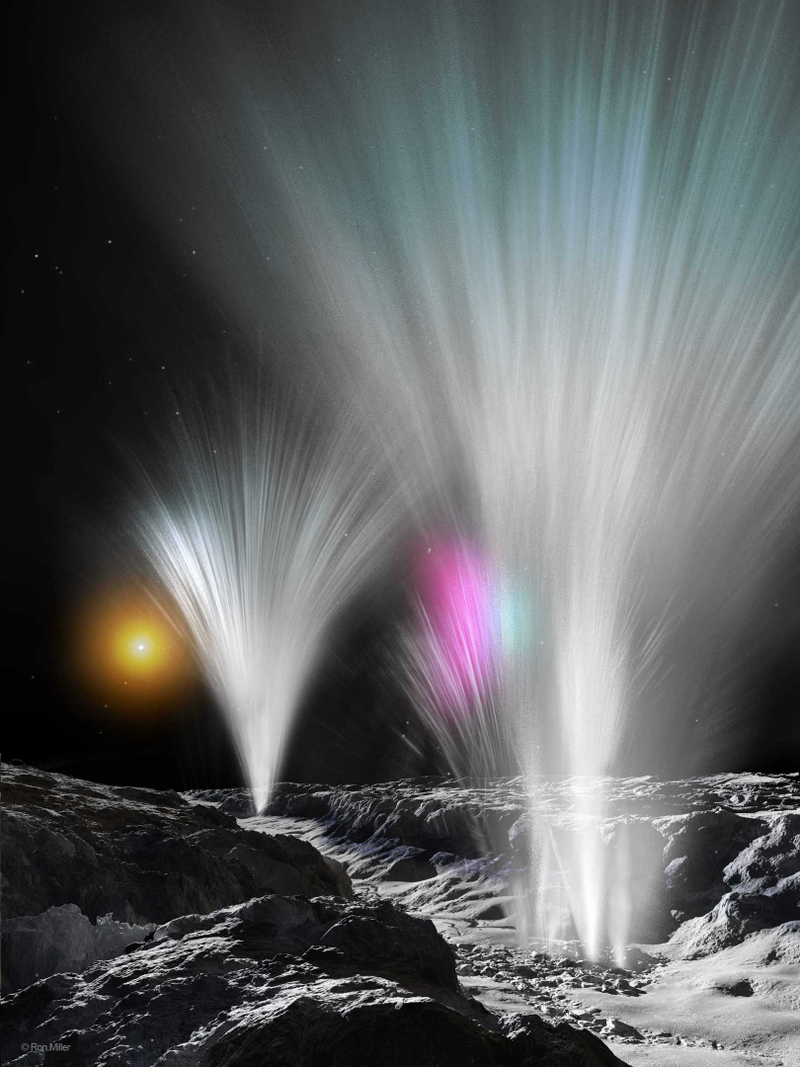 Illustration for article titled The weirdest moons in the solar system, and what it would look like to stand on them
